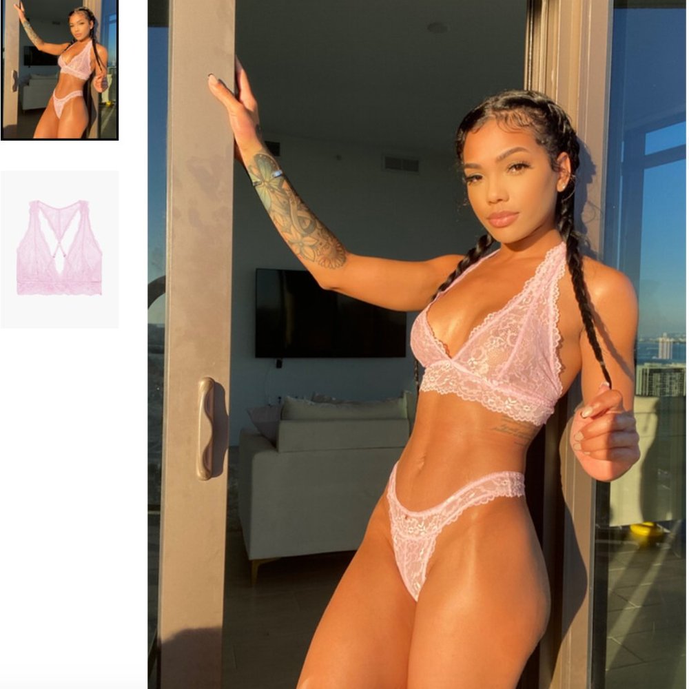 Fenty- Floral Lace Racerback Bralette